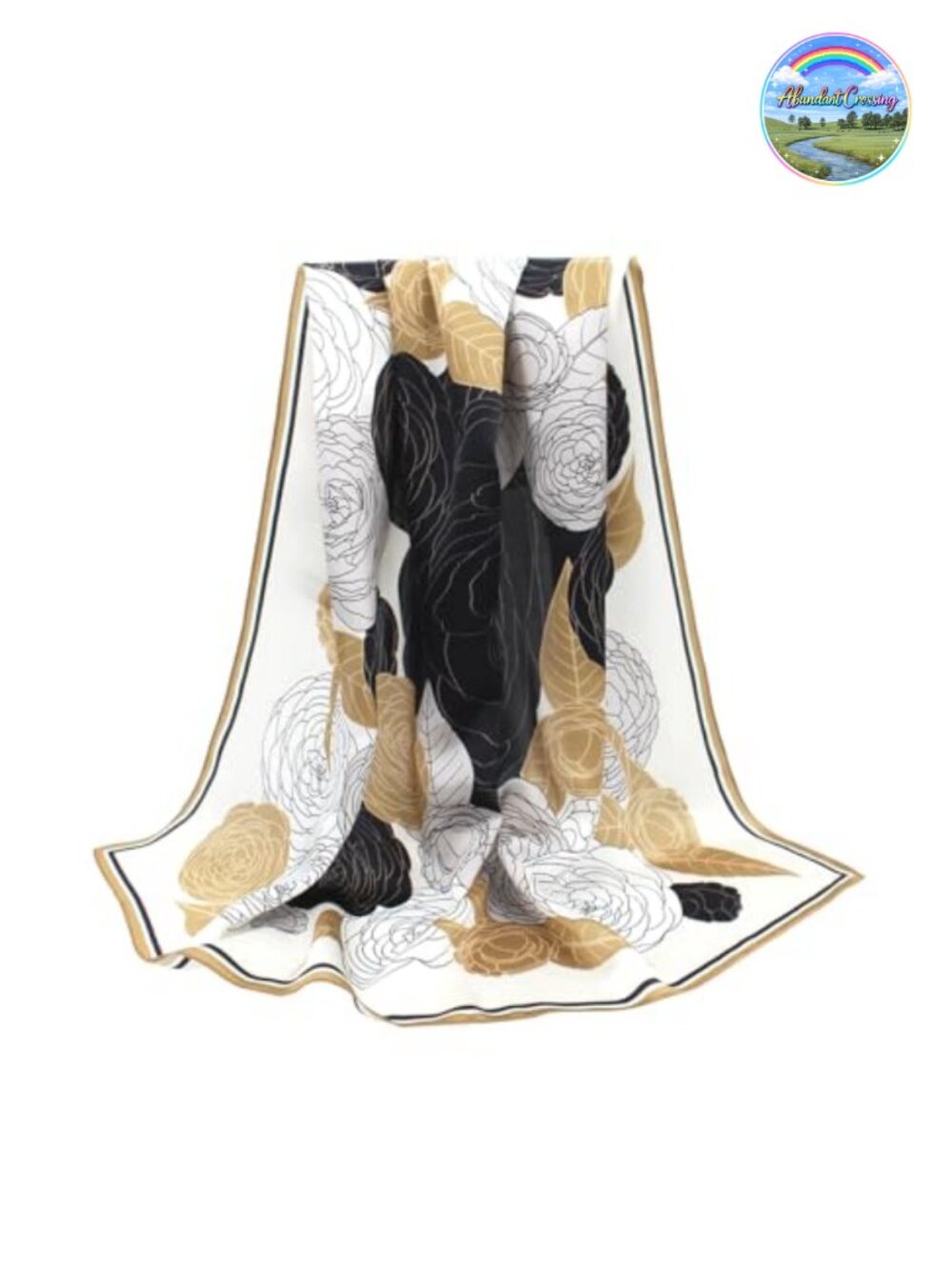 100% Mulberry Silk Scarf 35" Square Hair Wrap Bandana Gift Packed
